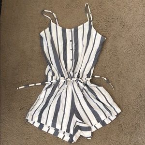 striped romper